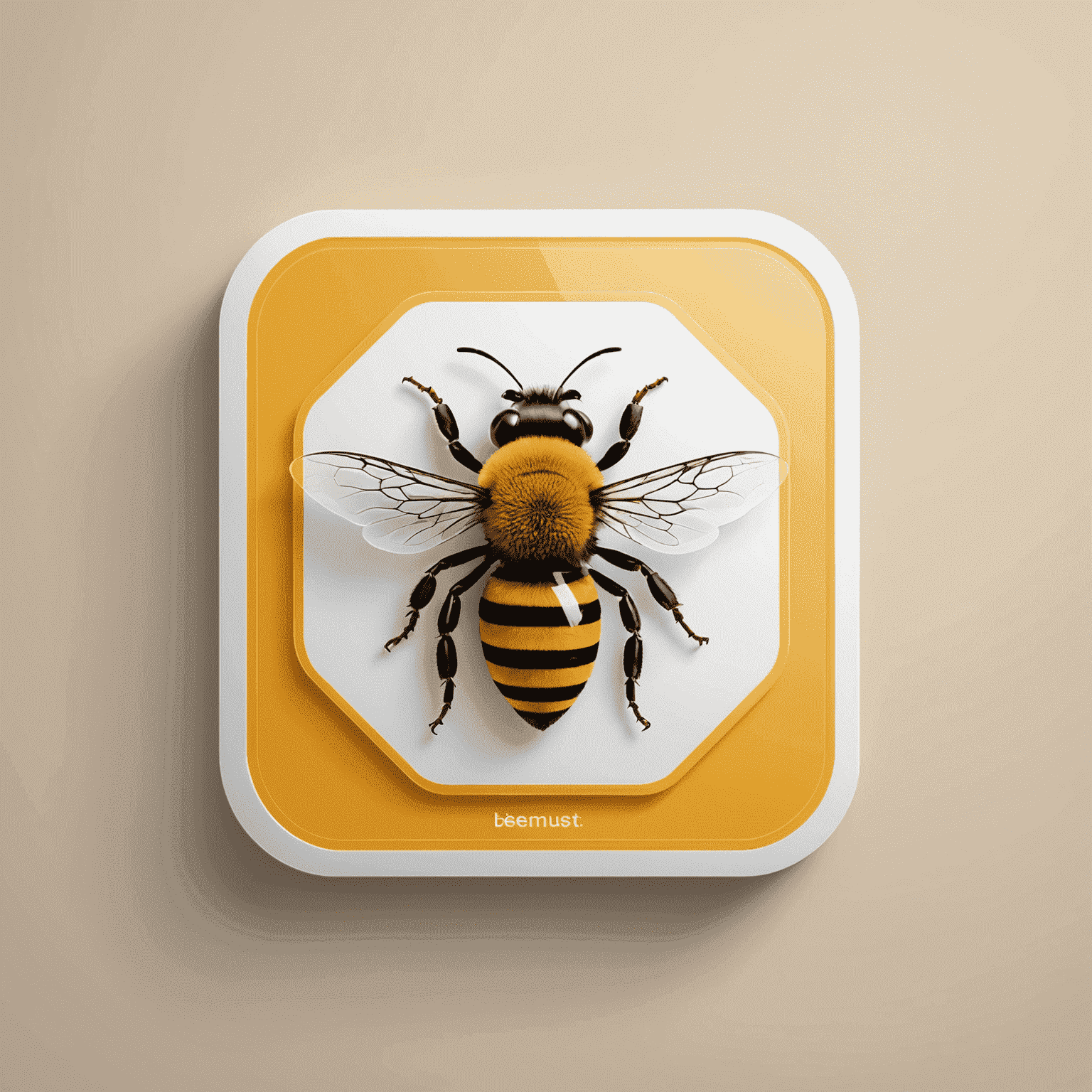beemuset_com logo featuring an ebook icon with a modern, sleek design