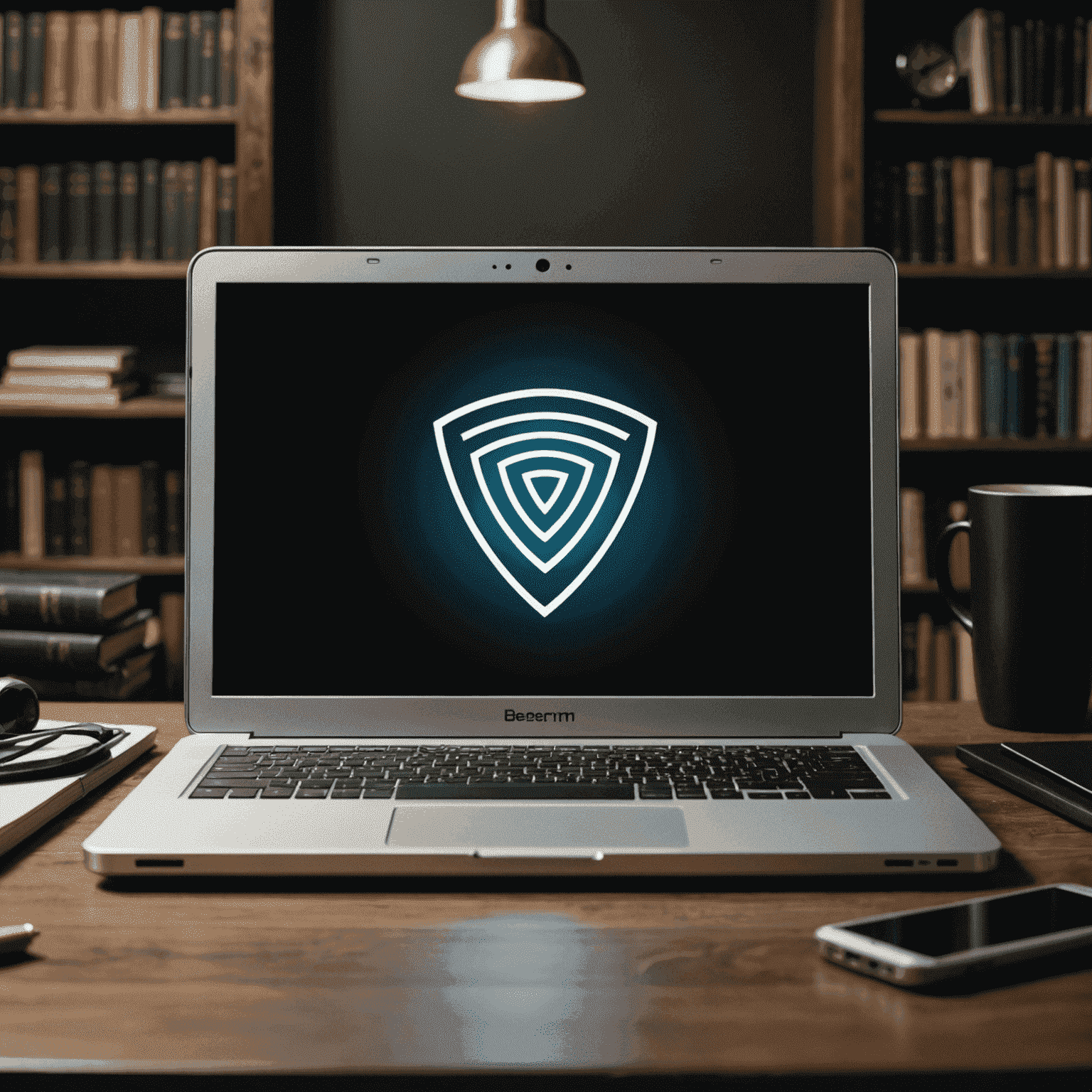 Cover of a thriller novel showing a laptop with a mysterious Beem logo